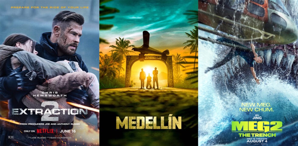 Трейлеры фильмов "Тайлер Рейк: Операция по спасению 2", "Медельин" и "Мег 2: Впадина"